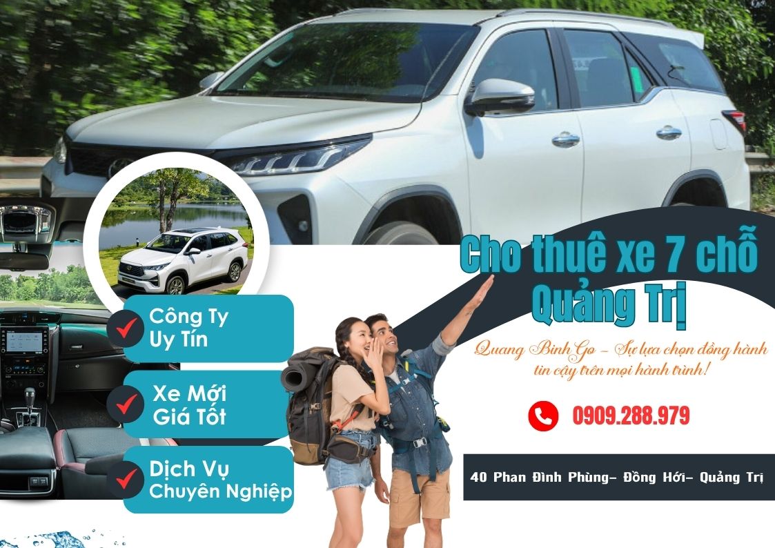 Thuê Xe 7 Chỗ Quảng Trị | Xe Mới – Bảng giá siêu rẻ 2025