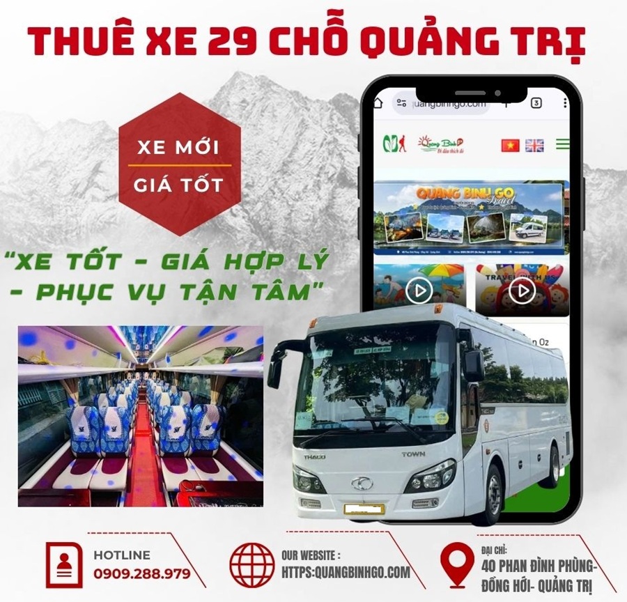 Thuê Xe 29 Chỗ Quảng Trị | Xe Mới- Giá Tốt 2025 Thuê Xe 29 Chỗ Quảng Trị | Xe Mới- Giá Tốt 2025