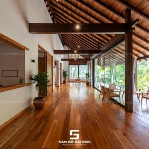 Sàn gỗ tự nhiên cho resort khách sạn cao cấp thể hiện đẳng cấp chủ đầu tư